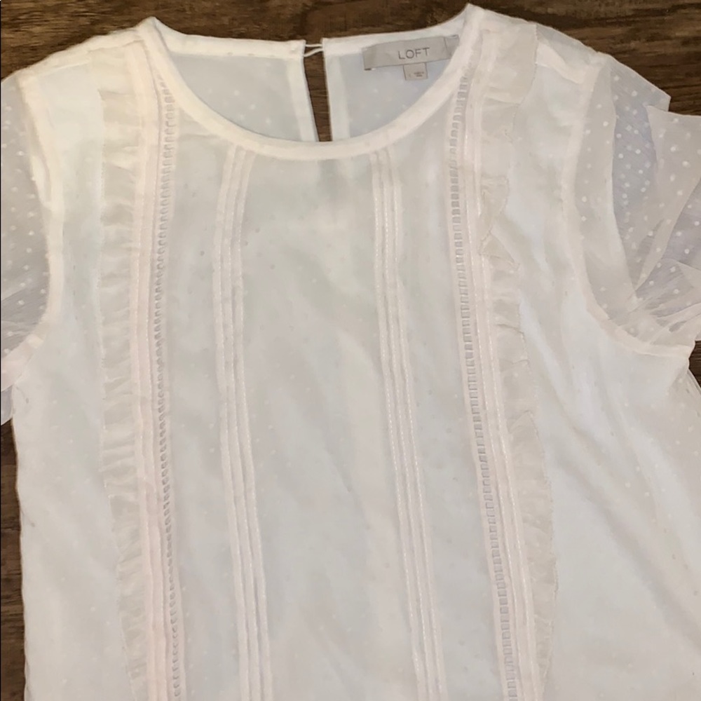 Sheer Ruffle Detail Blouse - Picture 3 of 7